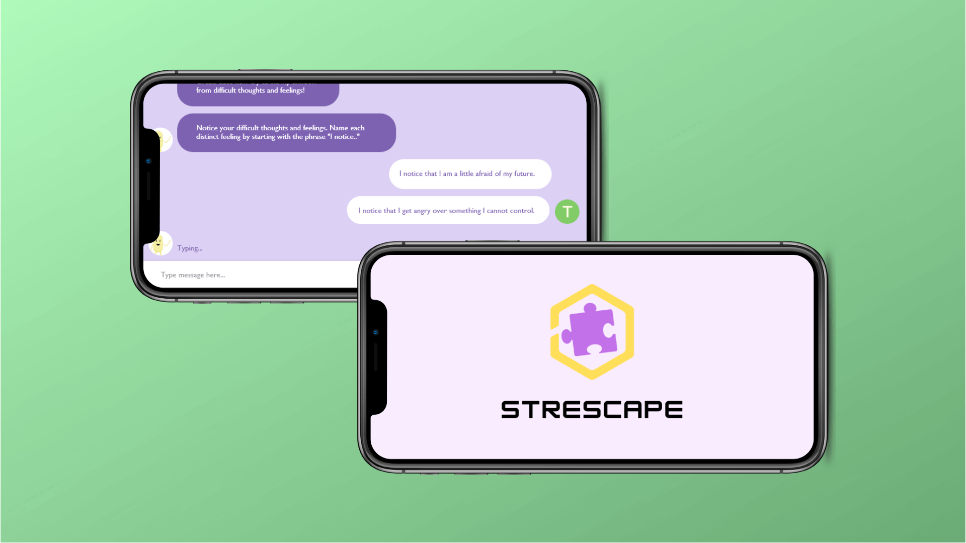 Strescape App Screens