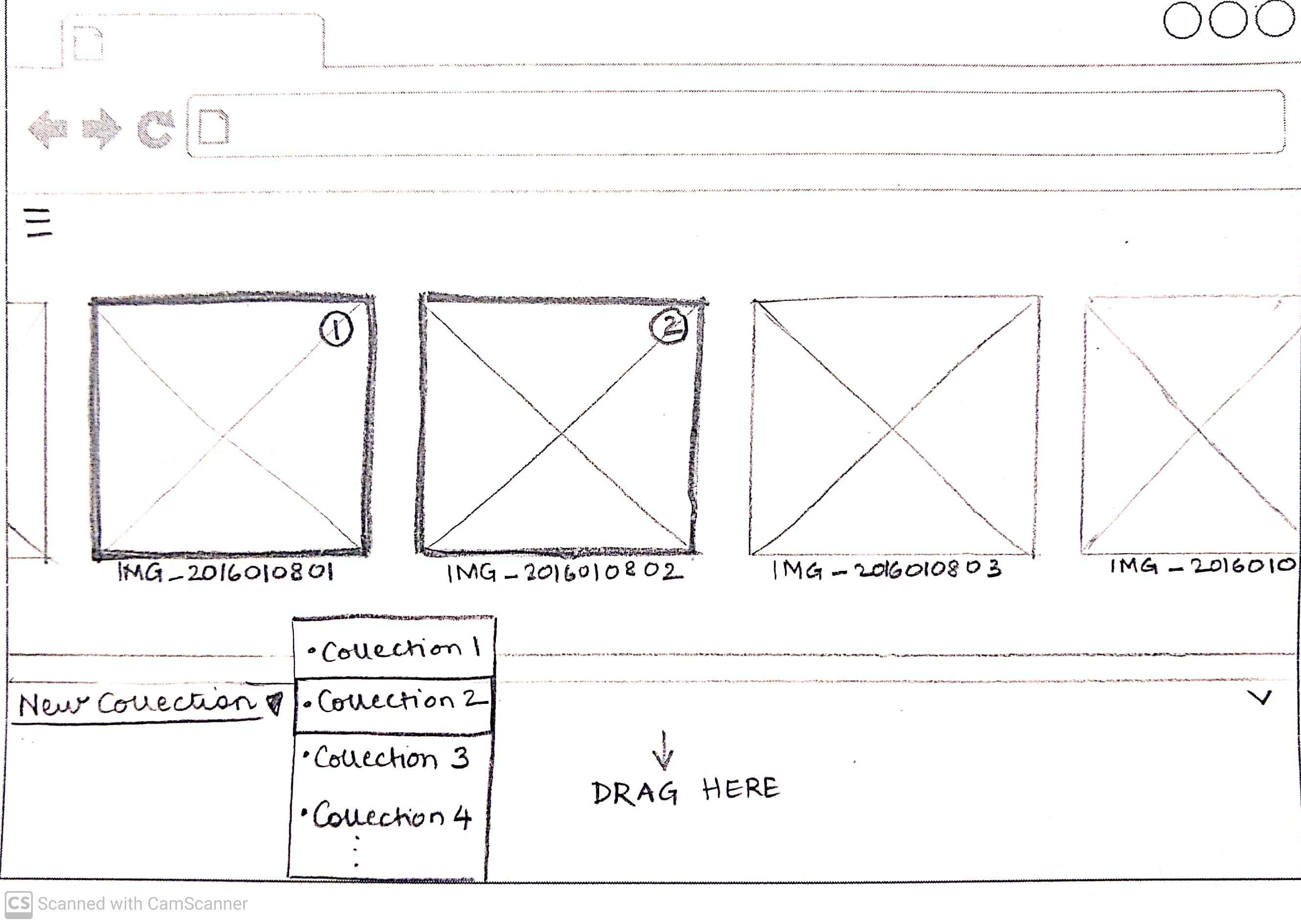 Paper Prototype Sketch Example